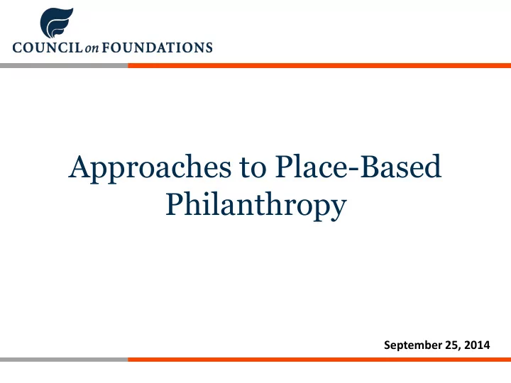 philanthropy