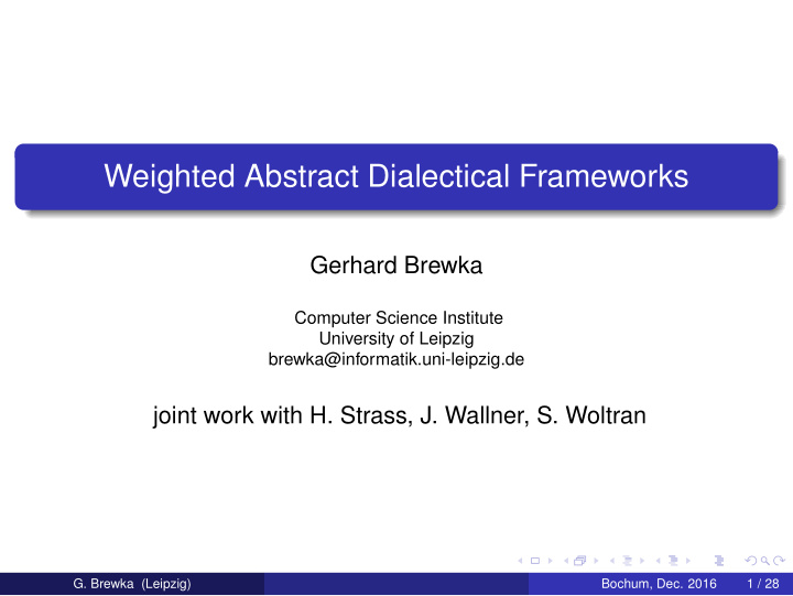weighted abstract dialectical frameworks