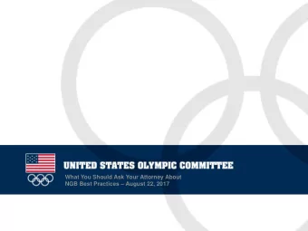 What You Should Ask Your Attorney About NGB Best Practices  August 22, 2017  Legal Topics for