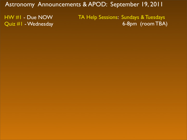 astronomy announcements apod september 19 2011