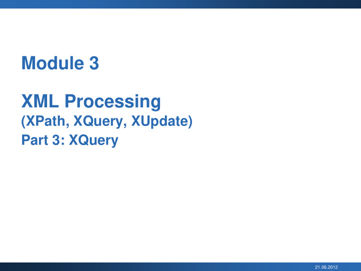 module 3 xml processing