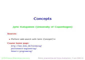 Concepts  Jyrki Katajainen (University of Copenhagen)  Sources:  Perform web-search with term