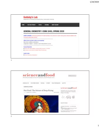 1/24/2020  1  2  1  1/24/2020  The process of deep-frying can be divided into four stages: (1)