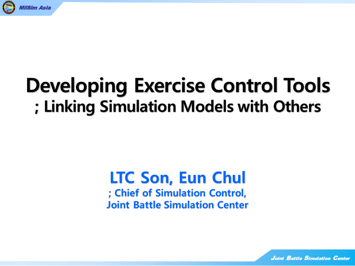 developing exercise control tools
