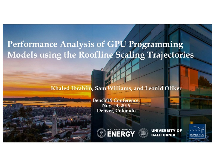 performance analysis of gpu programming models using the