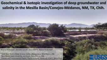 3 Climate and Environmental Physics, Physics Institute, University of Bern, Switzerland  Mesilla