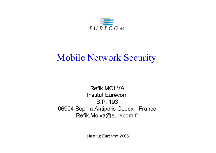 mobile network security