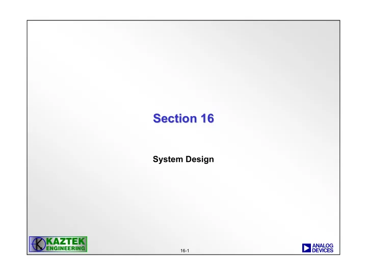 section 16 section 16