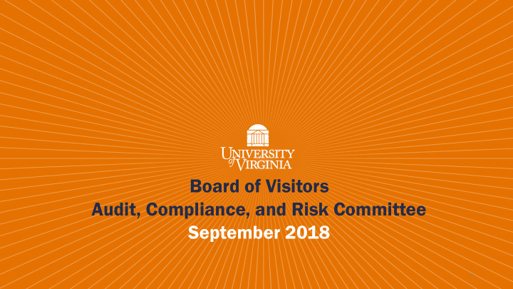 board of visitors audit compliance and risk committee