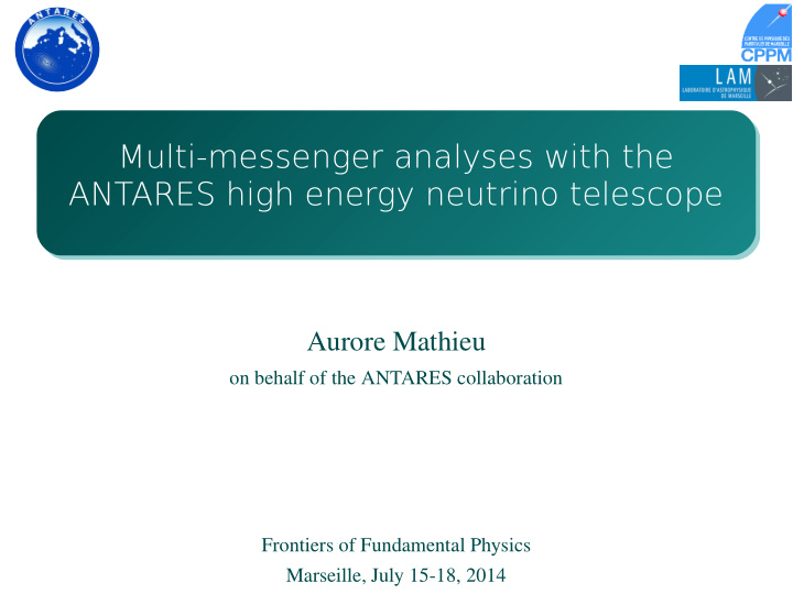 multi messenger analyses with the antares high energy