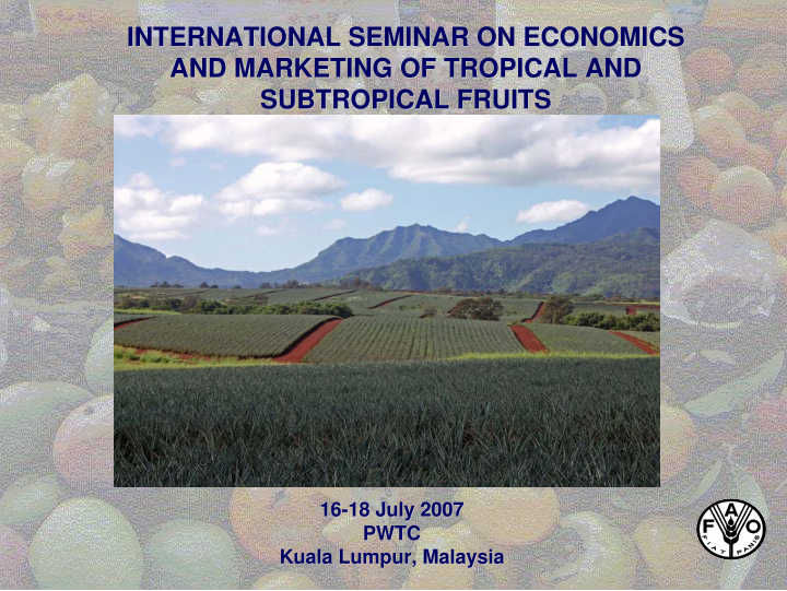 international seminar on economics international seminar