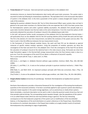 1. Tristan  Benoist (LPT  Toulouse)  - Heat  and  work  full