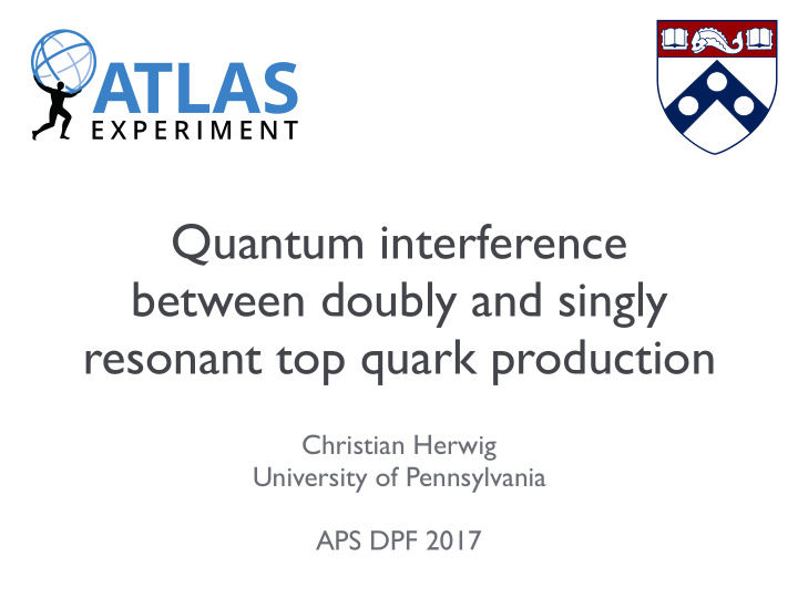 quantum interference between doubly and singly resonant