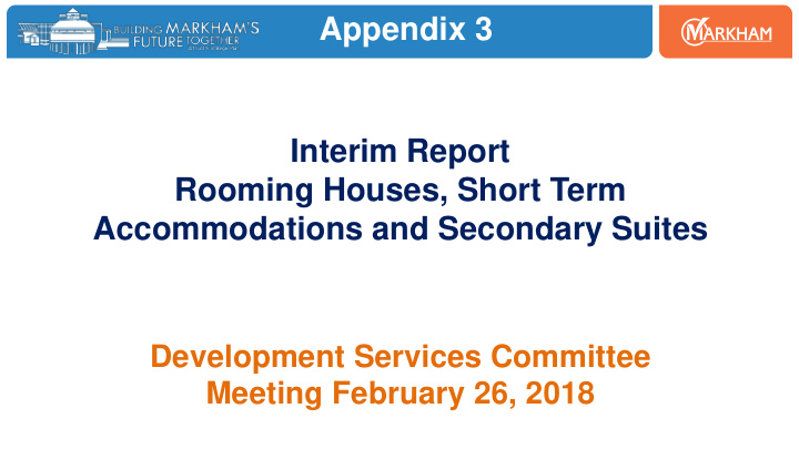 appendix 3 interim report rooming houses short term