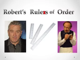 The Chair  Preside and Maintain Order  Understand Bylaws &amp;  Procedures of Council