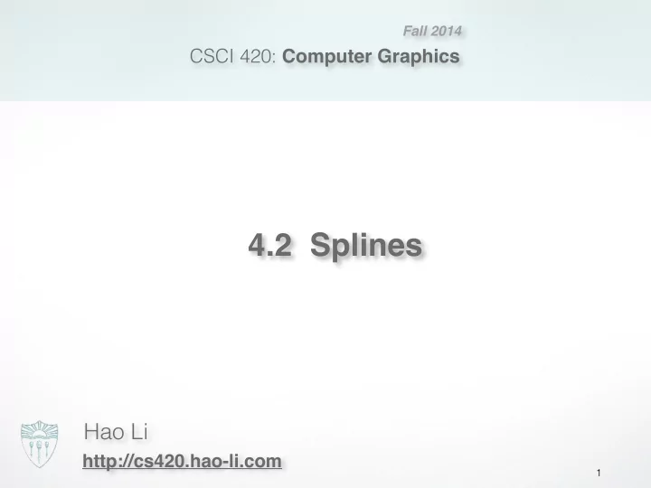 4 2 splines