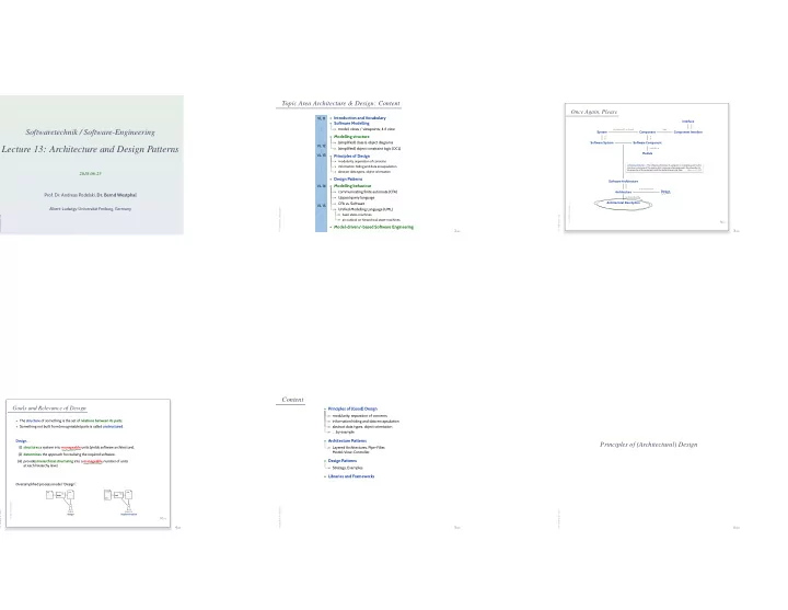 lecture 13 architecture and design patterns