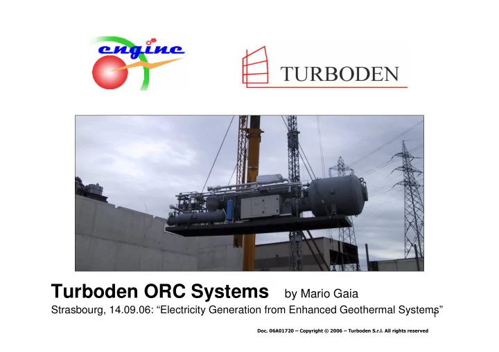 turboden orc systems