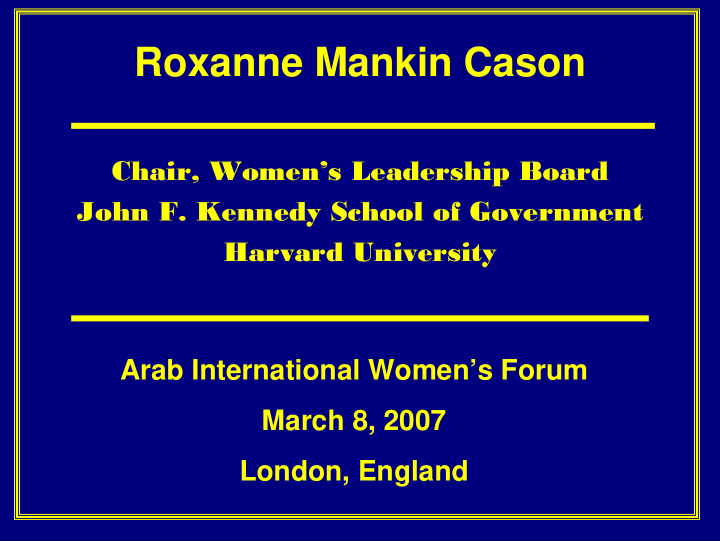 roxanne mankin cason