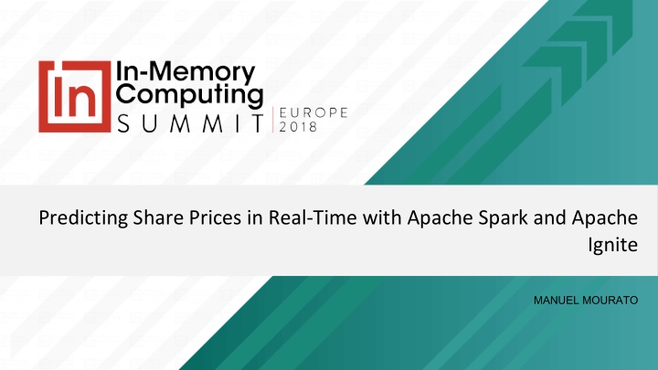 predicting share prices in real time with apache spark