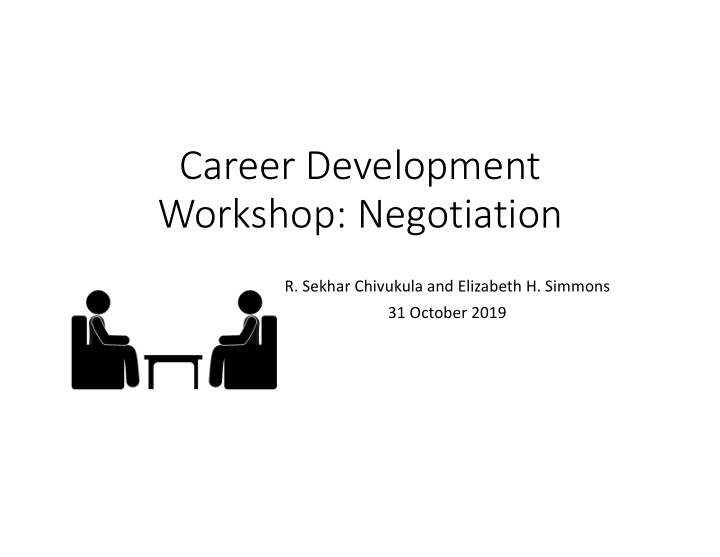 career development workshop negotiation