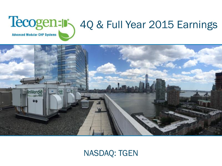 4q full year 2015 earnings