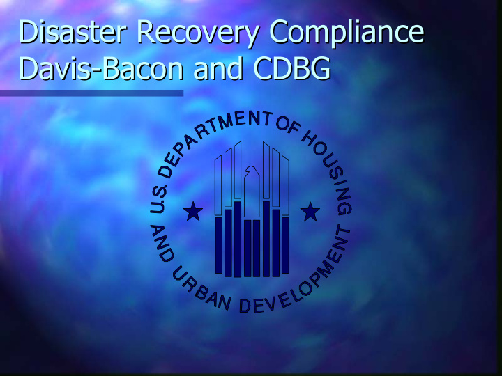 disaster recovery compliance disaster recovery compliance