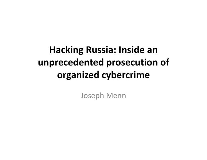 hacking russia inside an hacking russia inside an