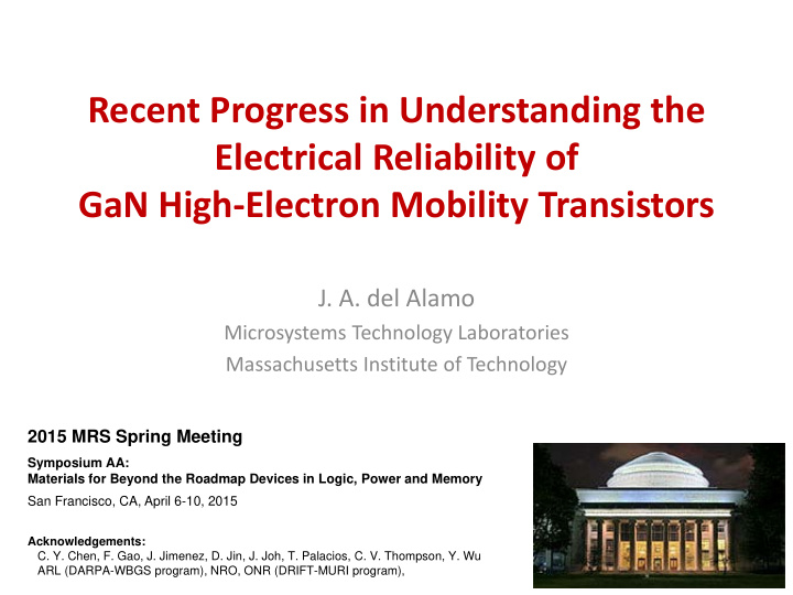 recent progress in understanding the electrical