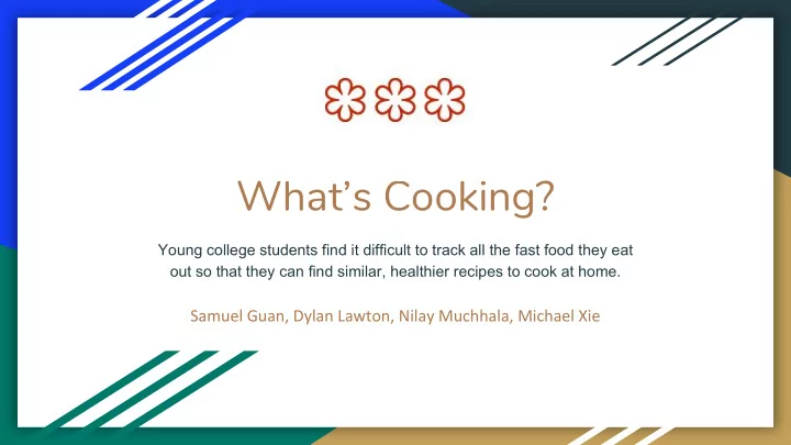 what s cooking