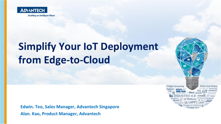 simplify your iot deployment