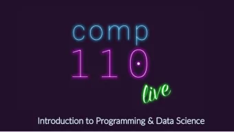 In  Introduction to Programming &amp; Data Science  Course Objectives  You will learn the