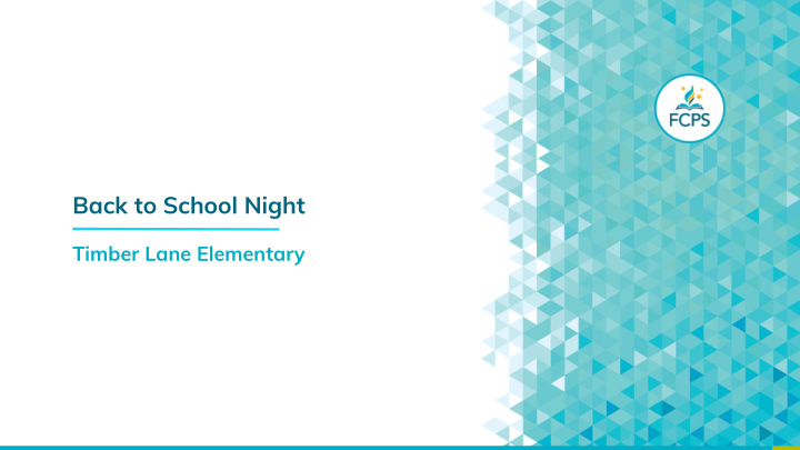 back to school night sample title