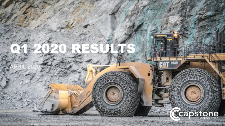 q1 2020 results