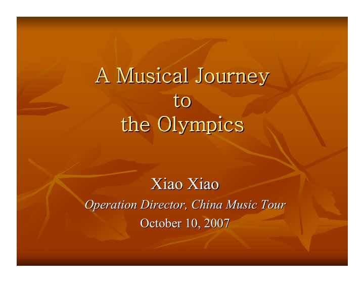 a musical journey a musical journey a musical journey a