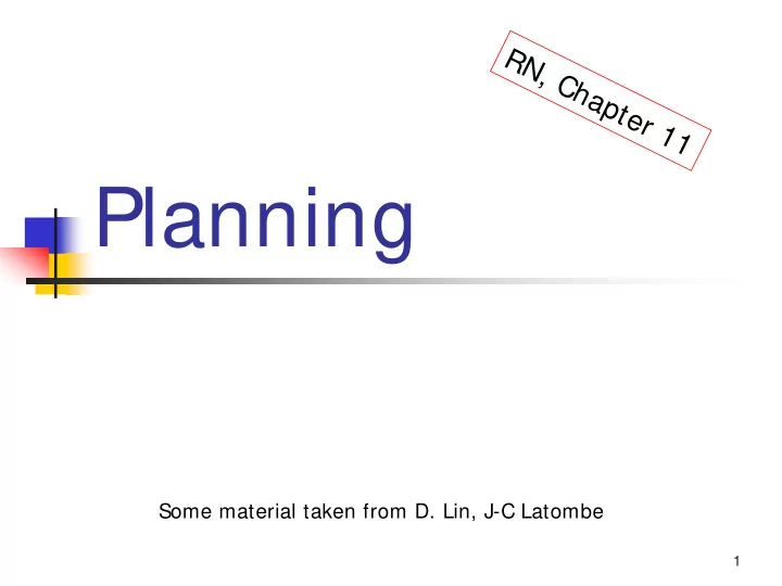 planning