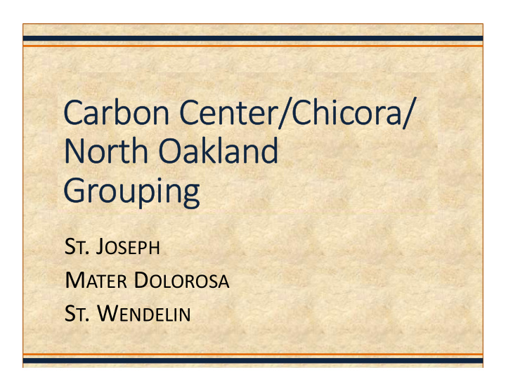carbon center chicora north oakland grouping