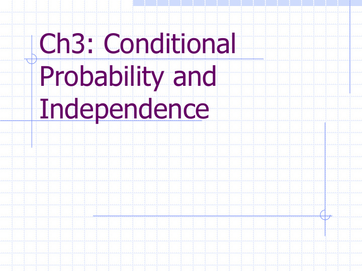 probability and independence