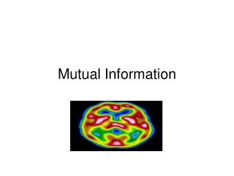 Mutual Information  Example - SSD  5  x 10  6  10  20  5  30  4  40  50  3  60  2  70  1  80  R  I