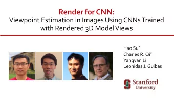 Render for CNN:  Viewpoint Estimation in Images Using CNNsTrained  with Rendered 3D Model Views Hao