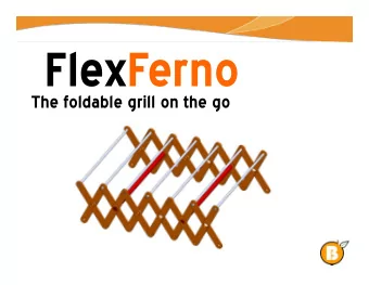 FlexFerno  The foldable grill on the go  FlexF  FlexFerno  erno is y  is your foldable camping sto