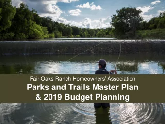 Parks and Trails Master Plan  &amp; 2019 Budget Planning  Sticky Dot Voting Priorities  Community