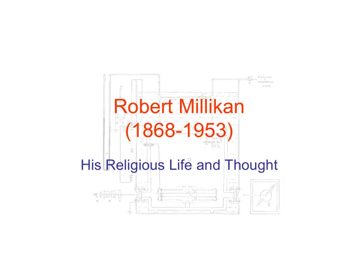 robert millikan 1868 1953