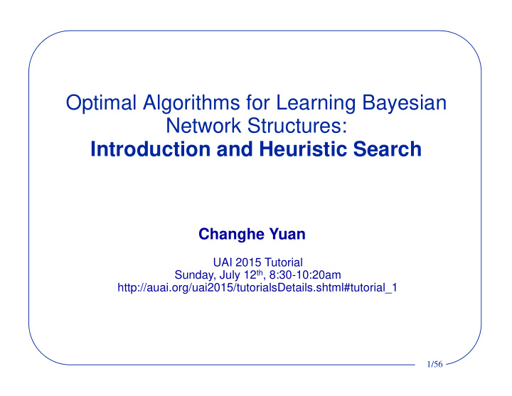 optimal algorithms for learning bayesian optimal