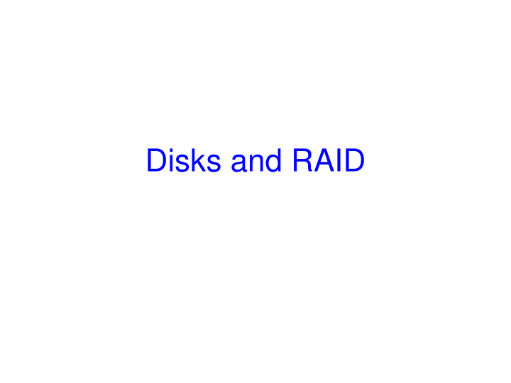 disks and raid 50 years old
