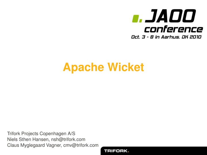 apache wicket