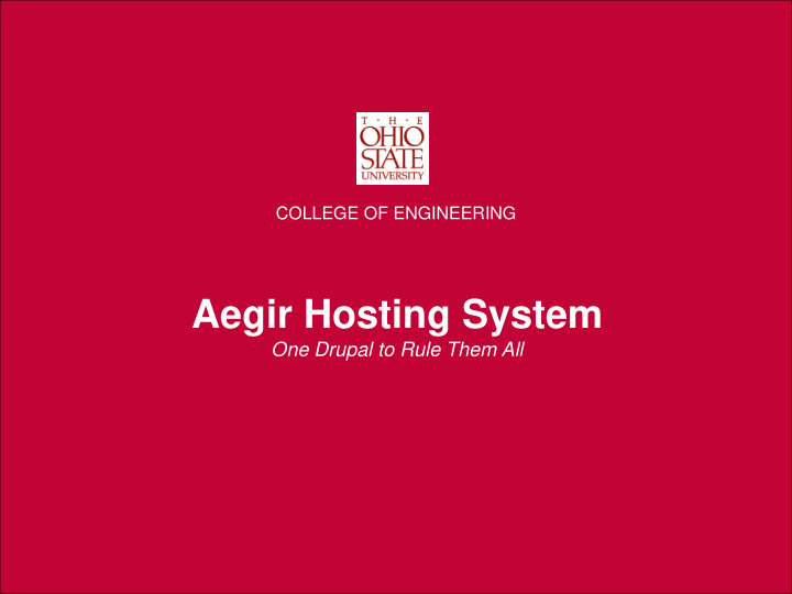 aegir hosting system