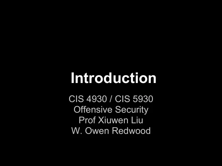 introduction