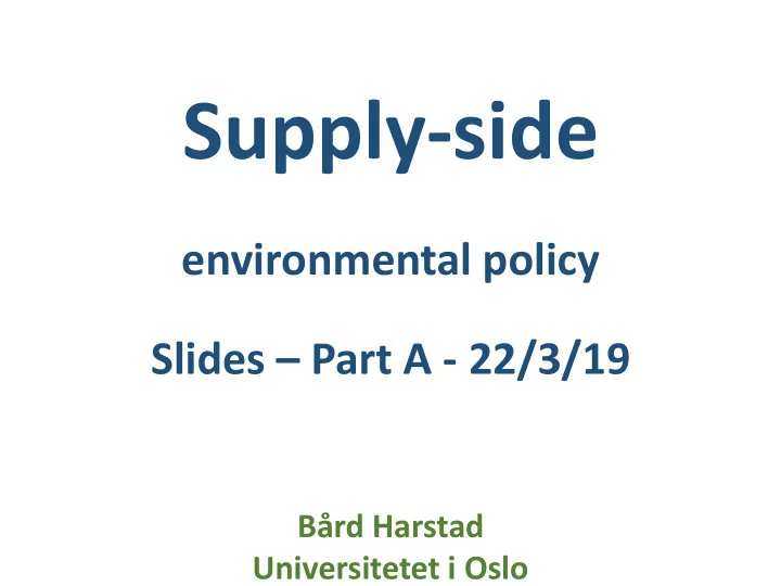 supply side