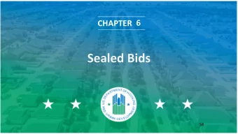 Sealed Bids  58  Contents  Invitation for Bids  Bid Opening  Contract Award  59